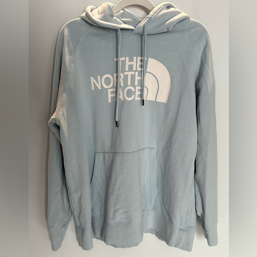 The North Face Men's Light Blue Hoodie